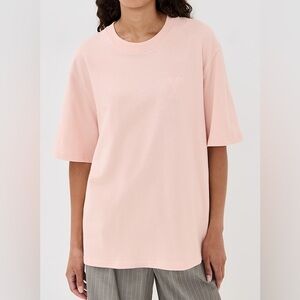 Adidas x Stella McCartney Loose asmc Logo T-shirt JW4525 Soft Powder Pink Large